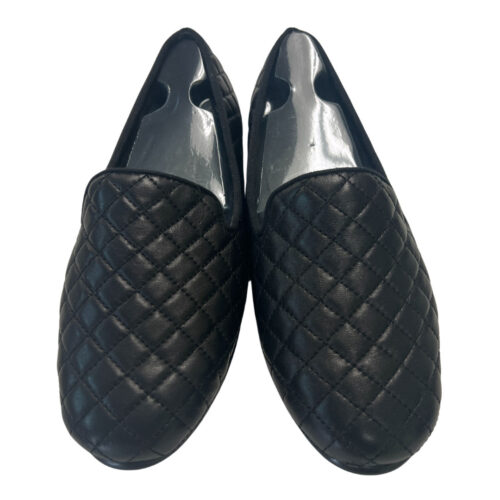 Black Leather Quilted Aerosoles